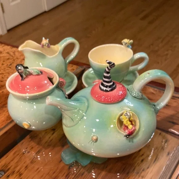 Vintage Dining Whimsical Tea Set Handmade And Unique Poshmark